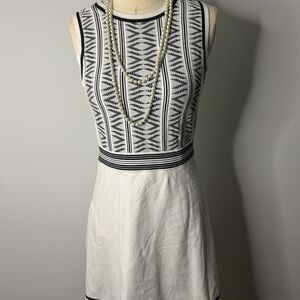 Rag & Bone Black and White Geometric Mini Dress